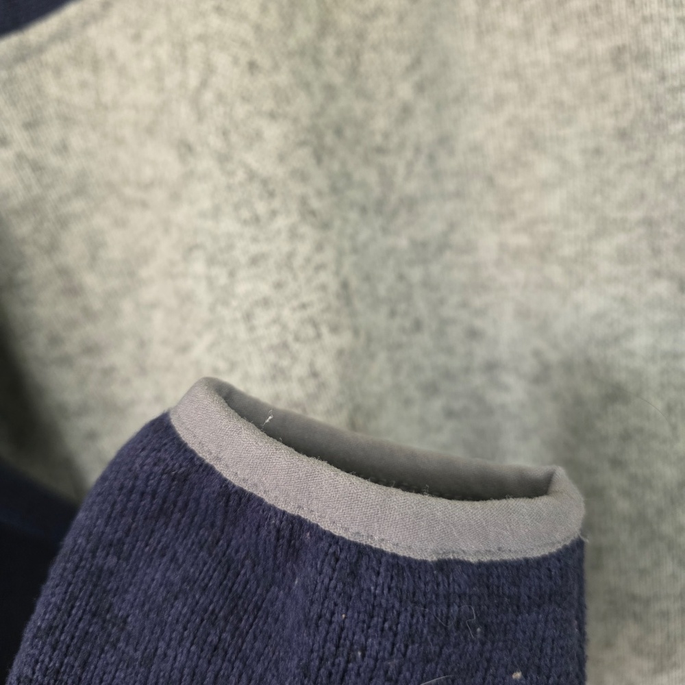 Ll Bean 1/4 Snap Fleece Color Block Pullover - Xxs - image 8